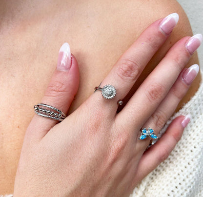 928 Sterling Silver Butterfly Ring