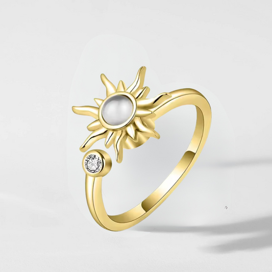 927 18K Gold Plated Sunray Ring