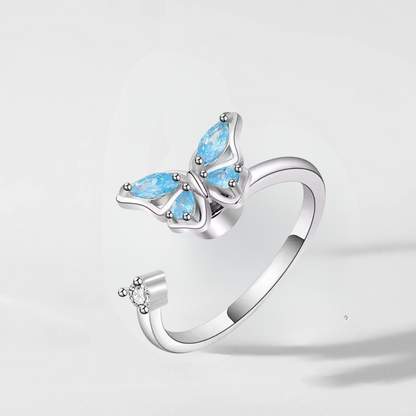928 Sterling Silver Butterfly Ring