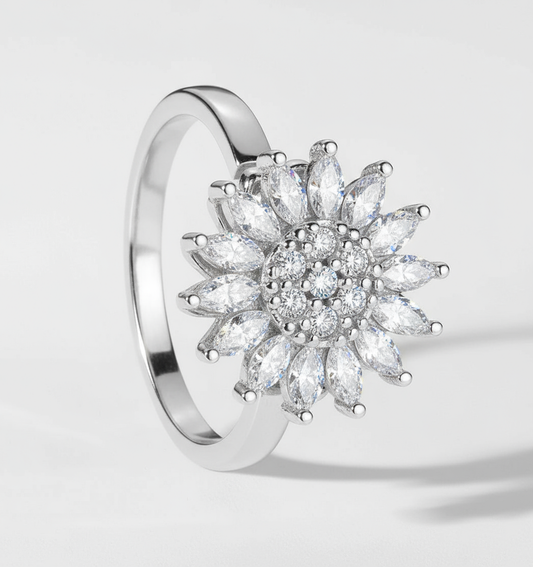 925 Sterling Silver Sun Ring